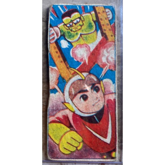Vintage Japanese Menko Card With Colorful Anime Characters Unique Collectible It - Picture 1 of 4